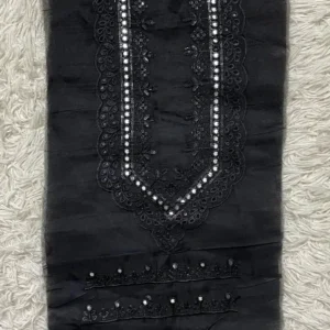 Black Foil Neckline Set