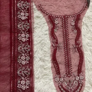Maria B. Luxe Maroon Set